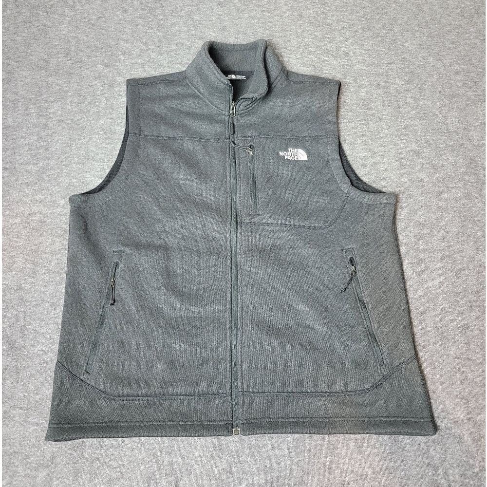 The North Face Tsillan Men's Vest Size CL Heathered Black Outdoor Full Zipper